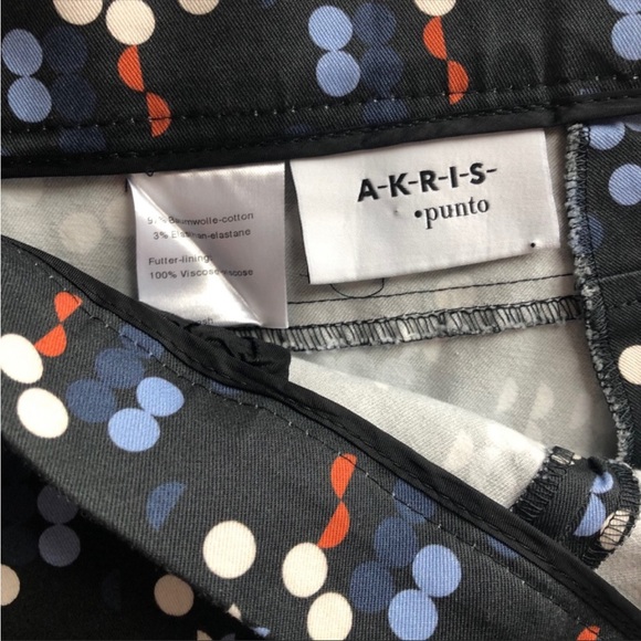 Akris Punto geometric, print pants, size 6 - Picture 8 of 9